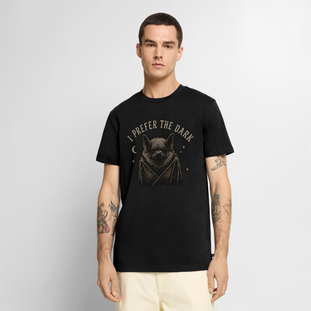 I Prefer The Dark - Männer Premium T-Shirt - Schwarz