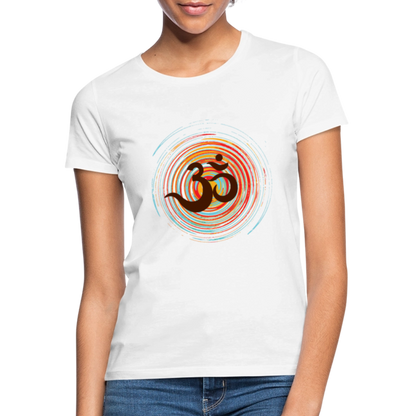 Om auf bunten Kreisen, Prana Zen Design - Frauen T-Shirt - by Artful Alchemist
