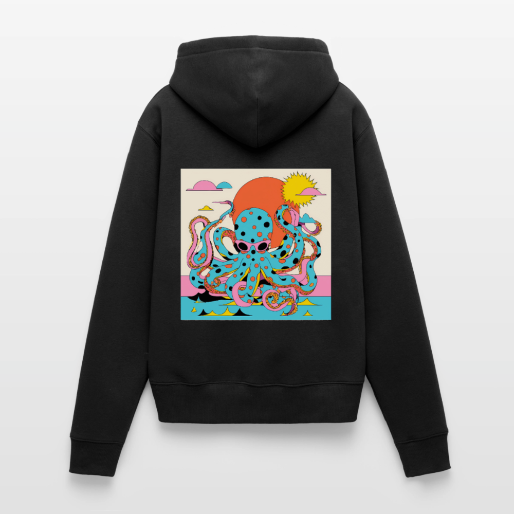 Octopus Summer – Retro Comic - Frauen Premium Bio Hoodie - by Artful Alchemist