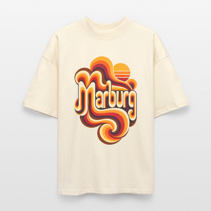 Marburg Retro – Oversized Unisex Bio T-Shirt - Natur