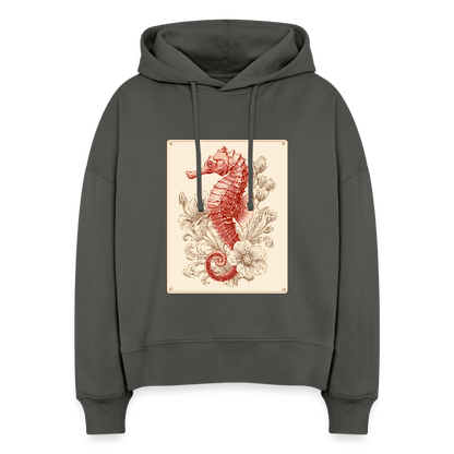 Vintage Seepferdchen - Stanley/Stella Boxy Frauen Bio Hoodie Nora - by Artful Alchemist