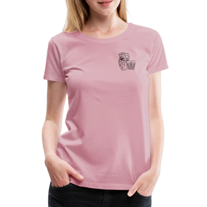 Bembel mit Gläsern - Hessisch Mundart - Frauen Premium T-Shirt - by Artful Alchemist