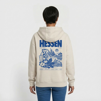 Hessen Heimat – Oversized Heavyweight Unisex Hoodie - Beige
