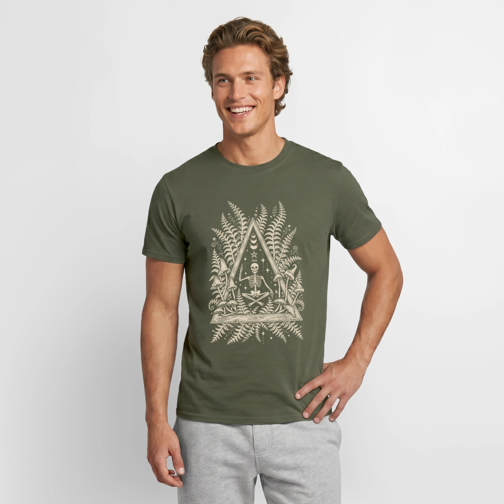 Mystic Fern – Männer T-Shirt - Militärgrün