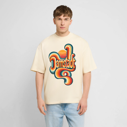 Darmstadt Retro – Oversized Unisex Bio T-Shirt - Natur