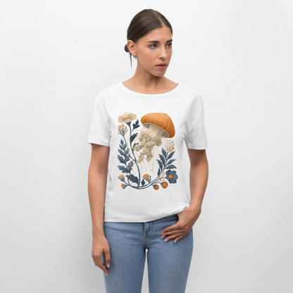 Floral Jellyfish - Stanley/Stella Relaxed Rundhals Frauen Bio-T-Shirt SERENA - by Artful Alchemist