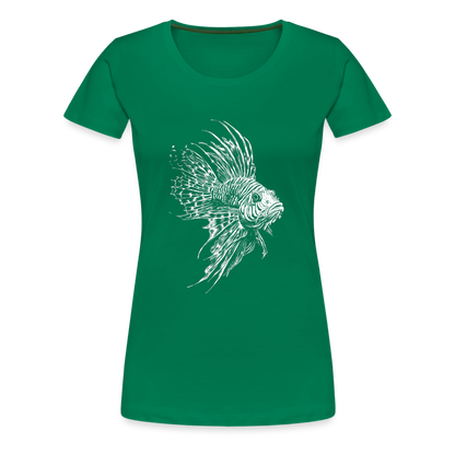Rotfeuerfisch - Monochrom - Frauen Premium T-Shirt - by Artful Alchemist