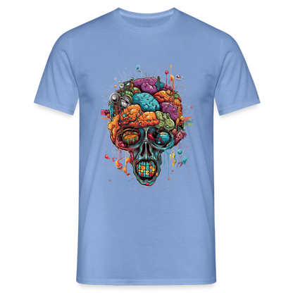 Surrealistischer, psychedelischer Totenkopf - Männer T-Shirt - by Artful Alchemist
