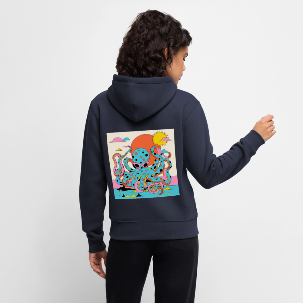 Octopus Summer – Retro Comic - Frauen Premium Bio Hoodie - by Artful Alchemist