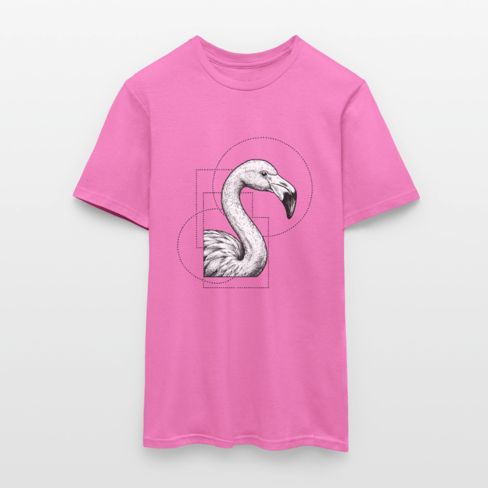 Geometric Grace – Modern Flamingo - Männer T-Shirt - by Artful Alchemist