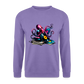 DJ Oktopus – Wenn Tiefsee auf Vinyl trifft - Unisex Pullover - Lavendel