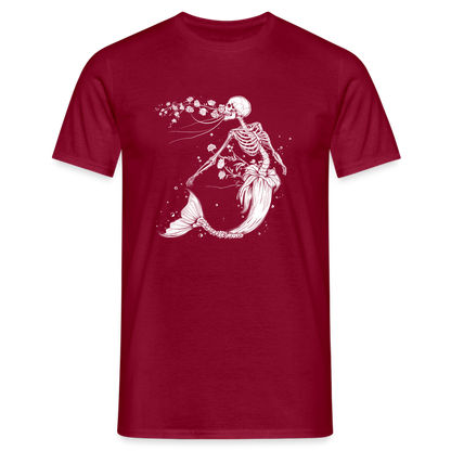 Florale Skelett Meerjungfrau - Männer T-Shirt - by Artful Alchemist
