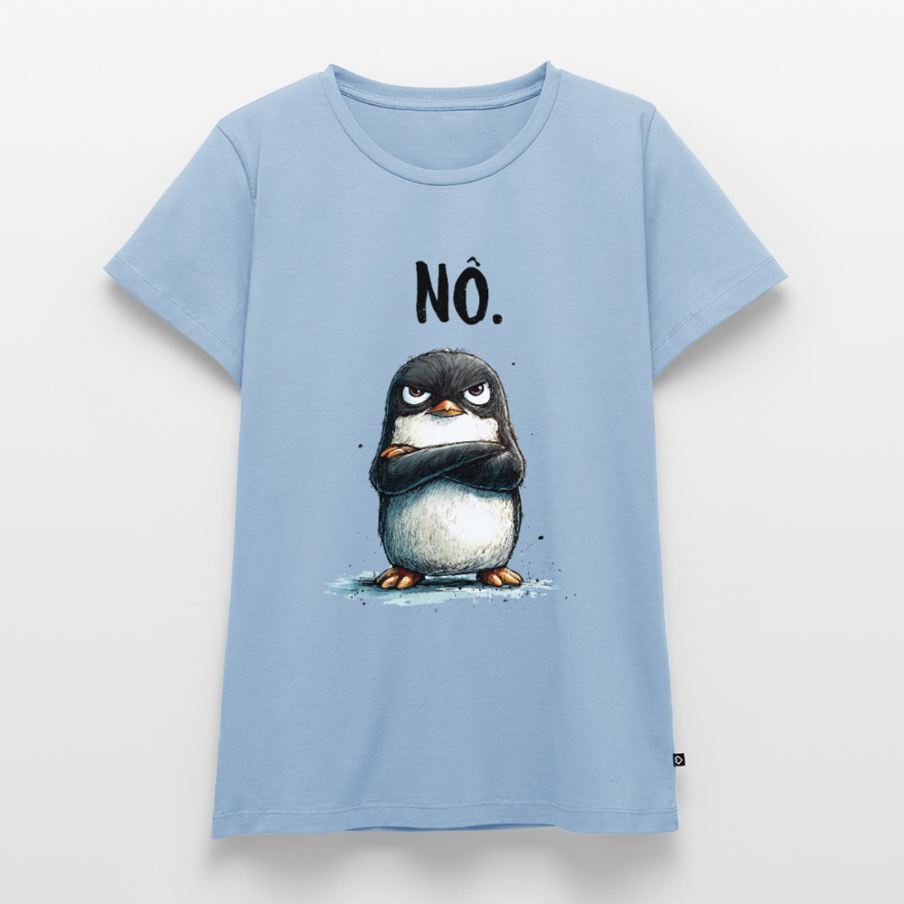 Grumpy Penguin – „NÖ.“ - Frauen Premium T-Shirt - by Artful Alchemist
