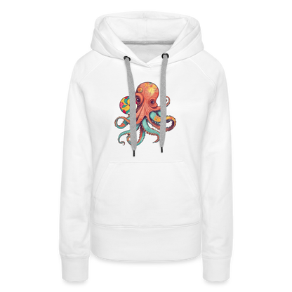 Lustiger Comic Oktopus mit Lollipop - Frauen Premium Hoodie - by Artful Alchemist
