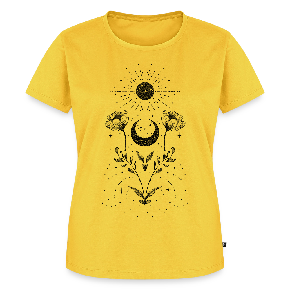 Celestial Bloom – Boho Moon & Sun - Frauen Premium Bio T-Shirt - by Artful Alchemist