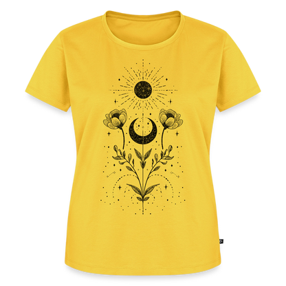 Celestial Bloom – Boho Moon & Sun - Frauen Premium T-Shirt - by Artful Alchemist