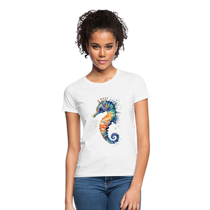 Seepferdchen als Aquarelle - Frauen T-Shirt - by Artful Alchemist