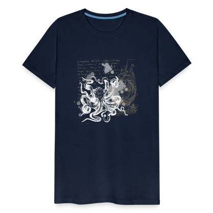 Vintage Steampunk Oktopus Motiv - Männer Premium T-Shirts - by Artful Alchemist