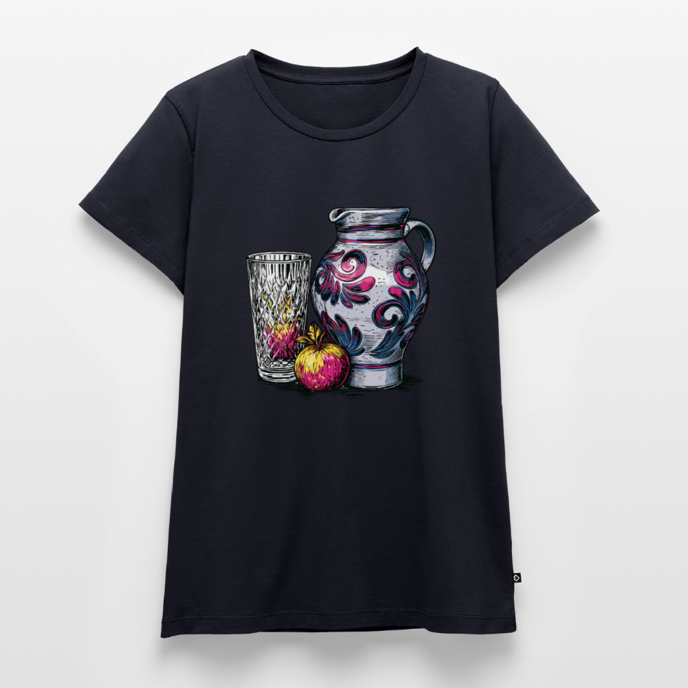 Pink Bembel & Äppelwoi - Frauen Premium T-Shirt - Navy