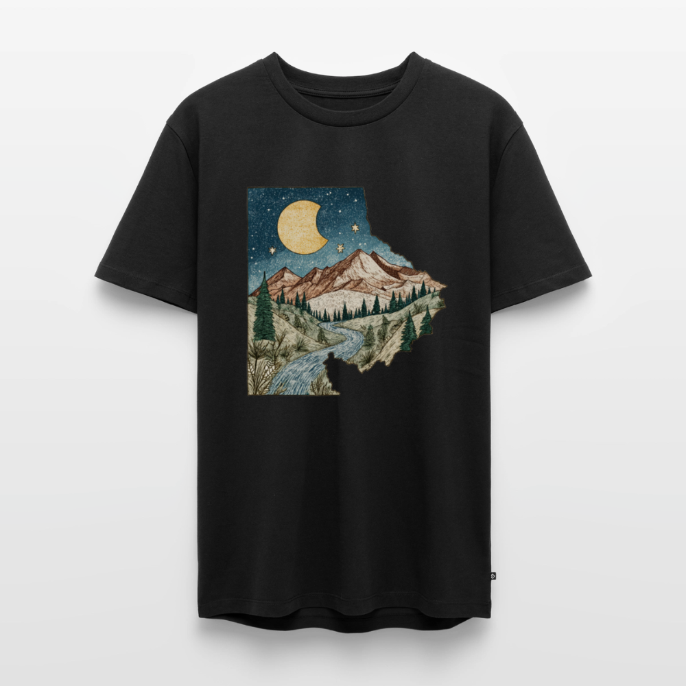 Nightfall Peaks – Vintage Mountain - Männer Premium Bio T-Shirt - by Artful Alchemist
