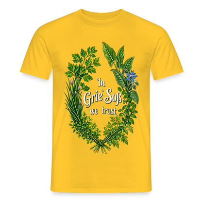 In Grie` Soß we trust - Männer T-Shirt - by Artful Alchemist