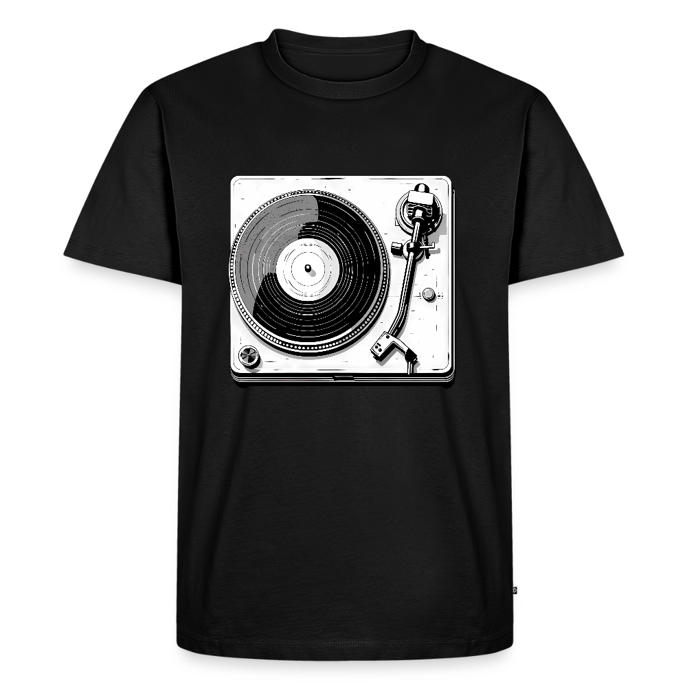 Analog Soul – Classic Vinyl Turntable - Männer Premium T-Shirt - by Artful Alchemist