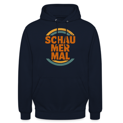 „Schau Mer Mal“ – Retro Look aus Hessen - Unisex Hoodie - by Artful Alchemist