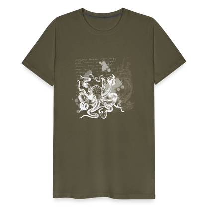 Vintage Steampunk Oktopus Motiv - Männer Premium T-Shirts - by Artful Alchemist