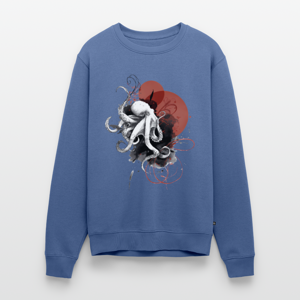 Oktopus Design – Tiefsee trifft Kunst - Männer Premium Pullover - Taubenblau