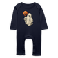 Süßer Halloween-Geist - Baby Bio Strampler - Navy
