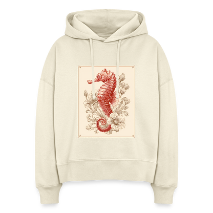 Vintage Seepferdchen - Stanley/Stella Boxy Frauen Bio Hoodie Nora - by Artful Alchemist