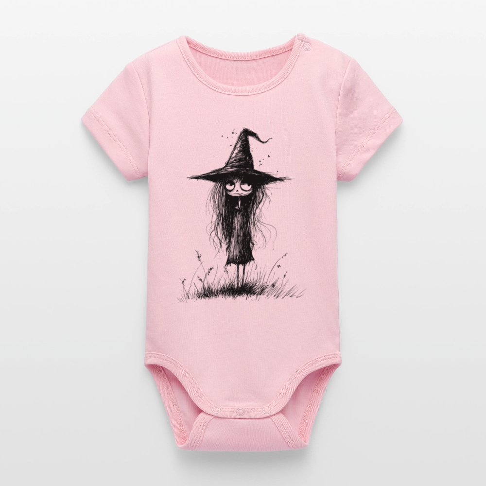 Kleine Hexe - Stanley/Stella Baby Bio Kurzarm-Body - Hellrosa