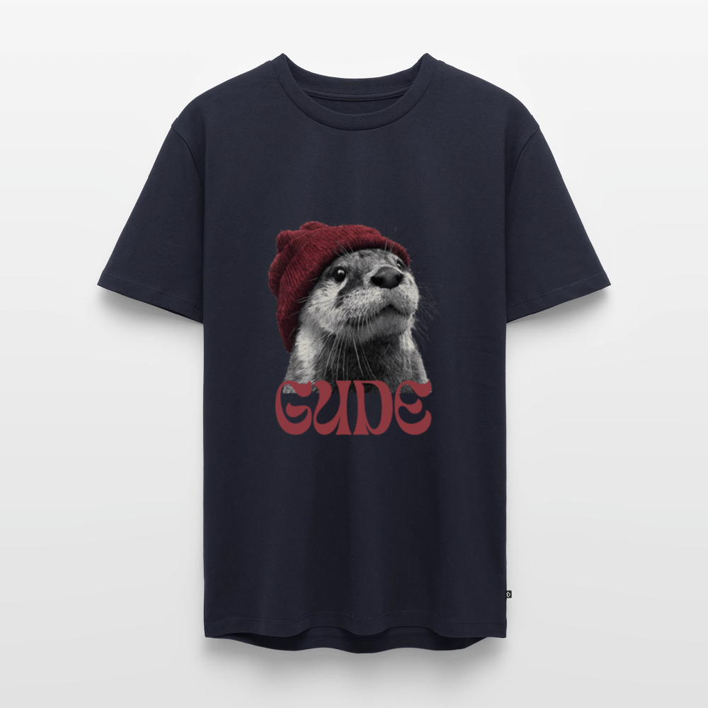 Gude Otter - Männer Premium Bio T-Shirt - Navy