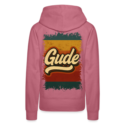 „Gude“ – Retro Look aus Hessen - Frauen Premium Bio Hoodie - by Artful Alchemist