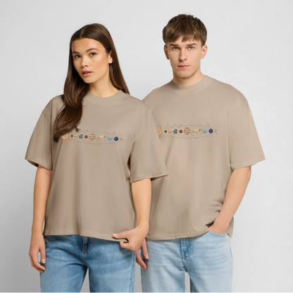 Cosmic Alignment – Oversized Unisex Bio T-Shirt Blaster 2.0 - Steingrau