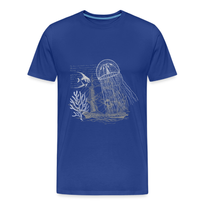 Vintage Steampunk Quallen Motiv - Männer Premium T-Shirts - by Artful Alchemist