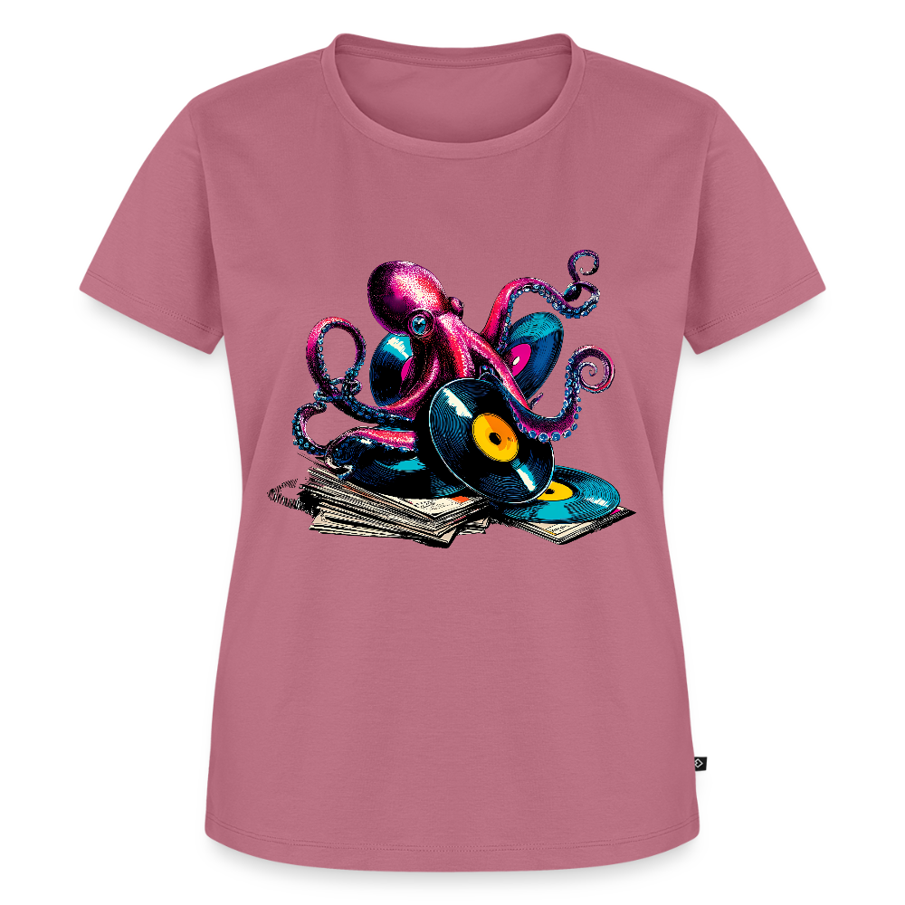 DJ Oktopus – Wenn Tiefsee auf Vinyl trifft - Frauen Premium T-Shirt - Mauve