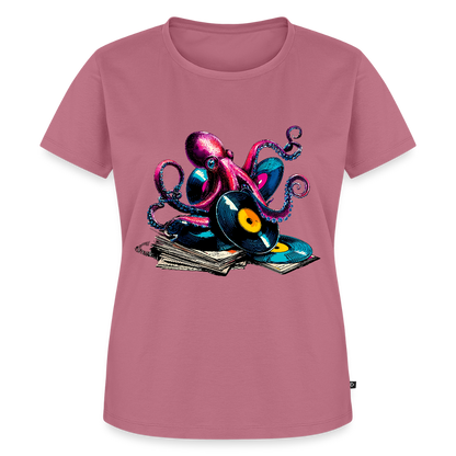 DJ Oktopus – Wenn Tiefsee auf Vinyl trifft - Frauen Premium T-Shirt - Mauve