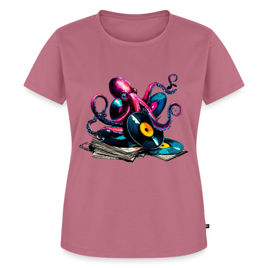 DJ Oktopus – Wenn Tiefsee auf Vinyl trifft - Frauen Premium T-Shirt - Mauve