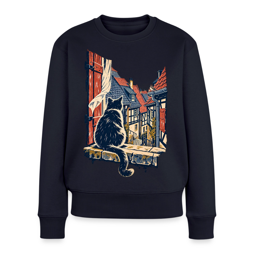 Altstadt-Katze – Frauen Premium Pullover - by Artful Alchemist
