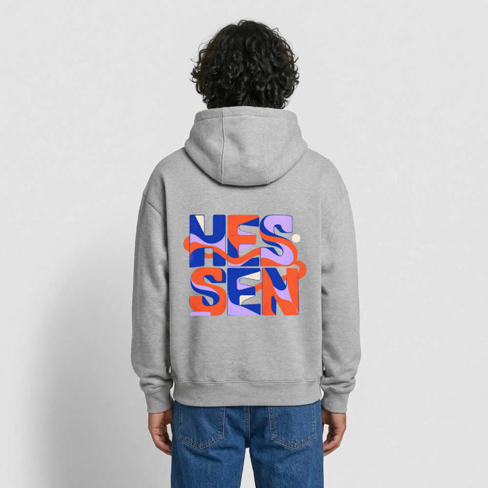 Hessen Color – Oversized Heavyweight Unisex Hoodie - Grau meliert