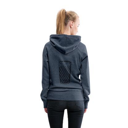 Frankfurter Geripptes - Äpplerglas - Hessisch Mundart - Frauen Premium Hoodie - by Artful Alchemist