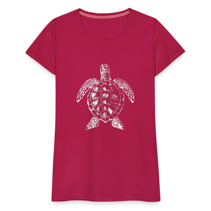 Meeresschildkröte - Monochrom - Frauen Premium T-Shirt - by Artful Alchemist