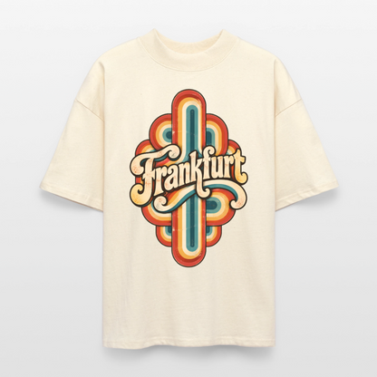 Frankfurt Retro – Oversized Unisex Bio T-Shirt - Natur