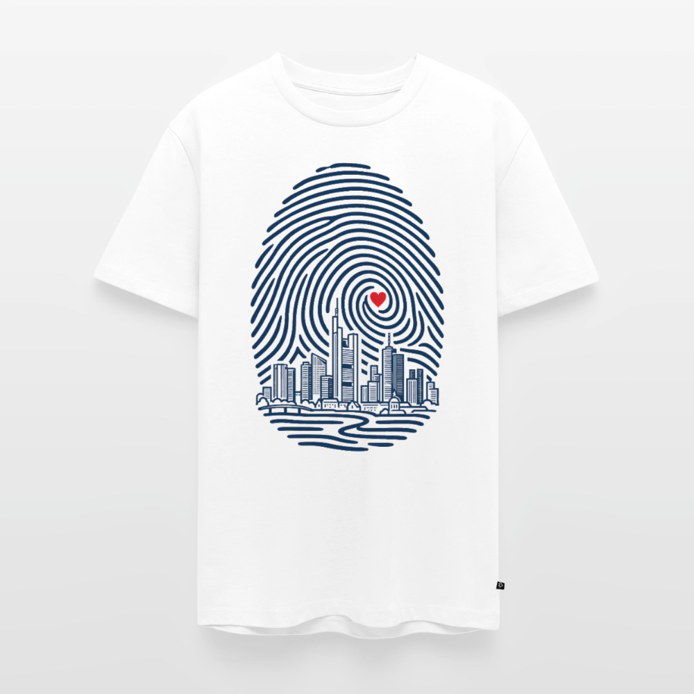 Frankfurt im Herzen – Männer Premium T-Shirt - Weiß
