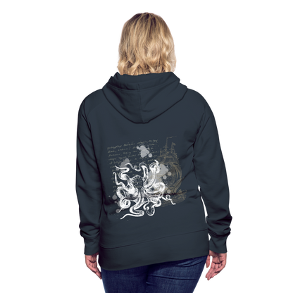 Vintage Steampunk Oktopus Motiv - Frauen Premium Hoodie - by Artful Alchemist
