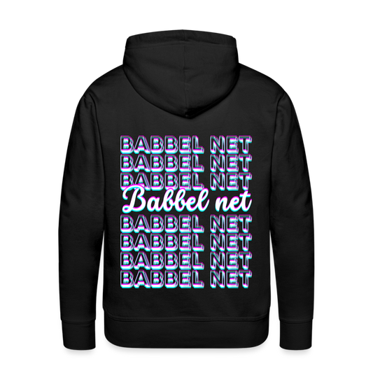 Babbel net - Hessisch Mundart - Männer Premium Hoodie - Schwarz