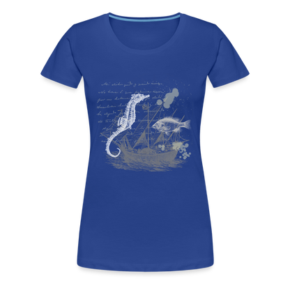 Vintage Steampunk Seepferdchen Motiv - Frauen Premium T-Shirts - by Artful Alchemist