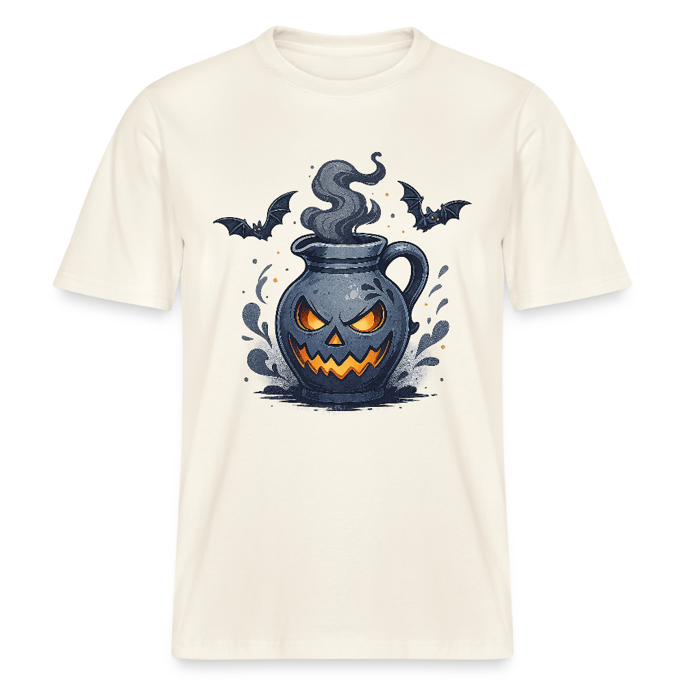 Hessisch Halloween Bembel - Unisex Relaxed Fit Bio-T-Shirt - Naturweiß 