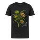 Flora Mortis - Venusfliegenfalle mit Skeletten - Klassisches Frauen-T-Shirt mit V-Ausschnitt - Anthrazit